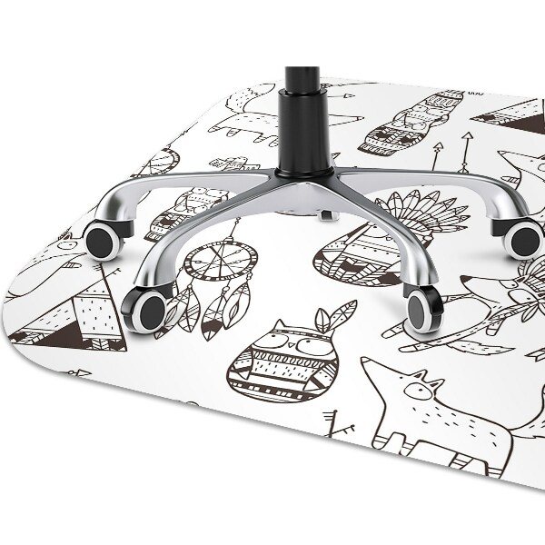 Office chair floor protector cartoon