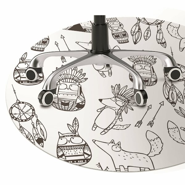 Office chair floor protector cartoon