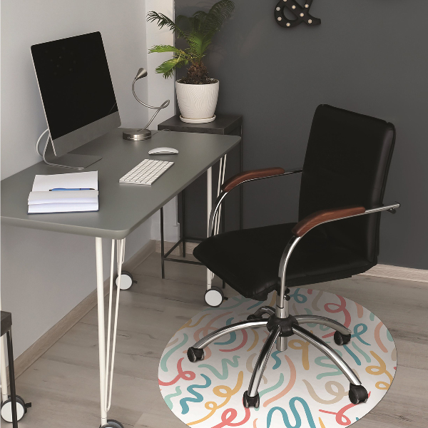 Office chair floor protector Calligraphy