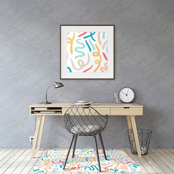 Office chair floor protector Calligraphy
