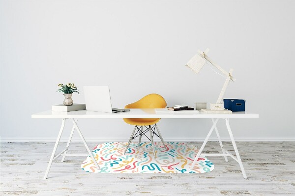Office chair floor protector Calligraphy