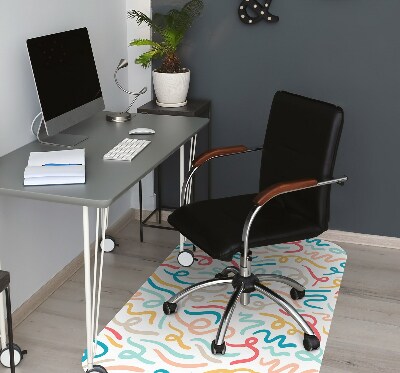 Office chair floor protector Calligraphy