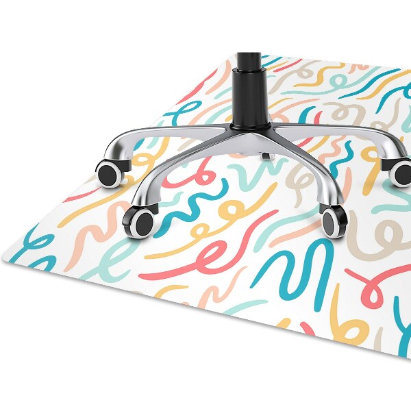 Office chair floor protector Calligraphy