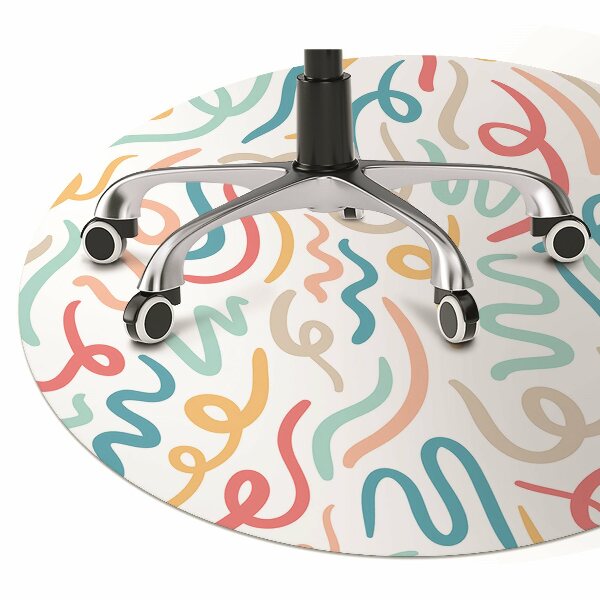 Office chair floor protector Calligraphy