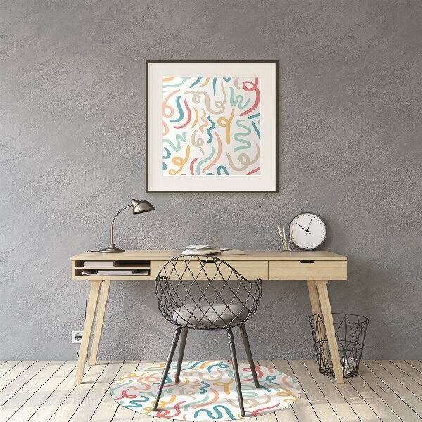 Office chair floor protector Calligraphy