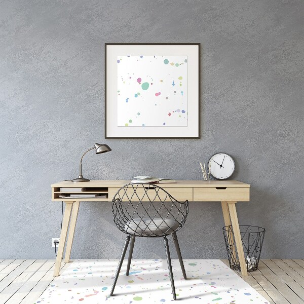 Desk chair mat Paint stain