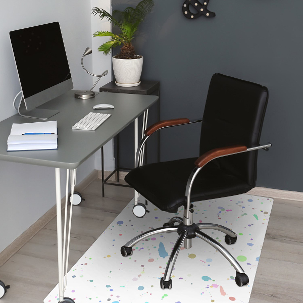 Desk chair mat Paint stain