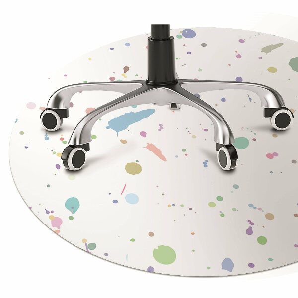 Desk chair mat Paint stain