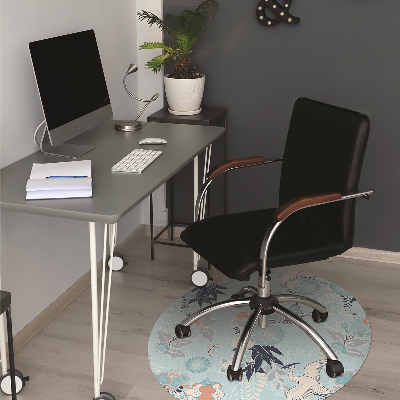 Office chair mat Heron