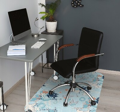 Office chair mat Heron