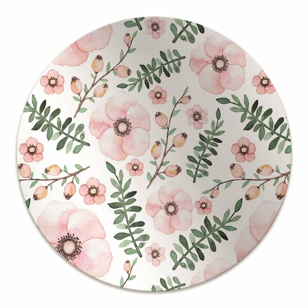 Office chair mat Flowers