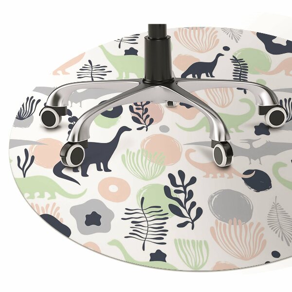 Office chair floor protector Dinosaurs