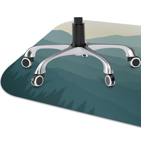 Office chair mat forest Mountains