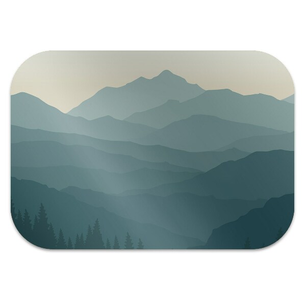 Office chair mat forest Mountains