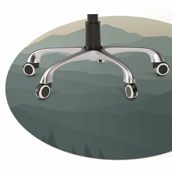 Office chair mat forest Mountains