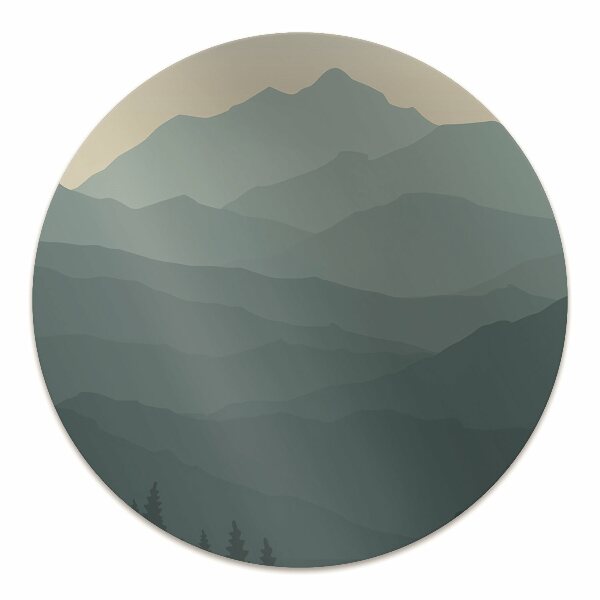 Office chair mat forest Mountains