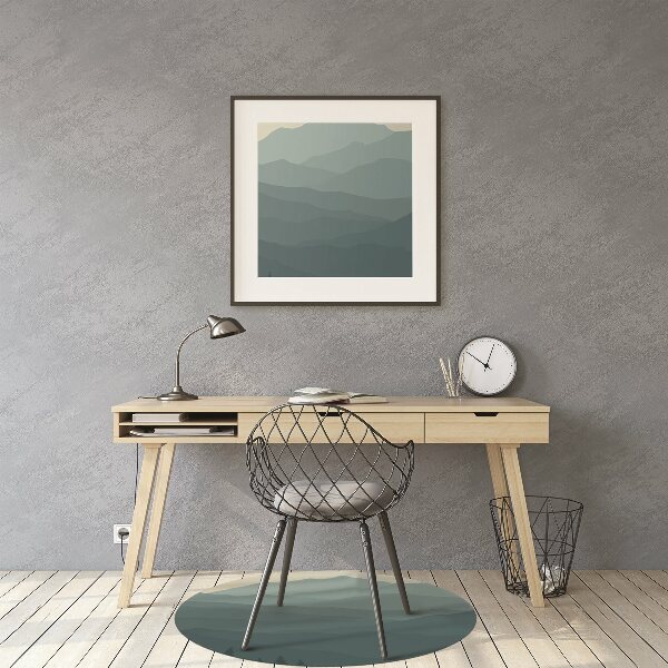 Office chair mat forest Mountains