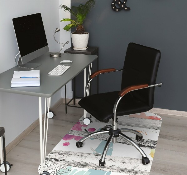 Office chair floor protector forest Abstraction