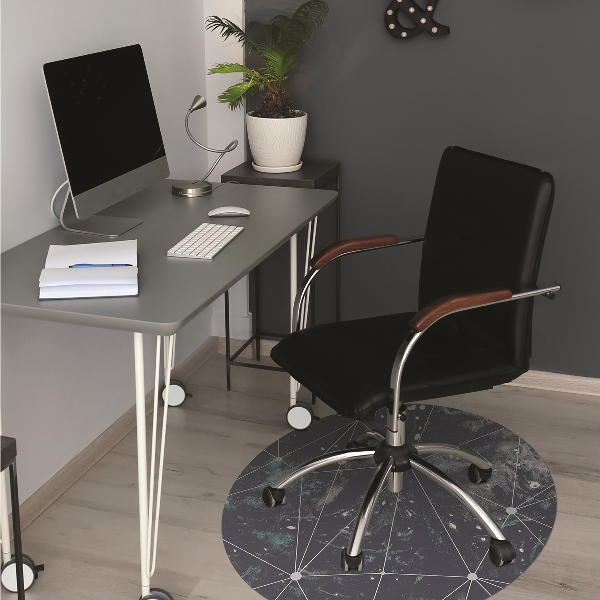 Desk chair mat Night sky