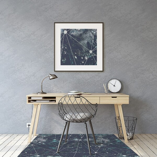 Desk chair mat Night sky