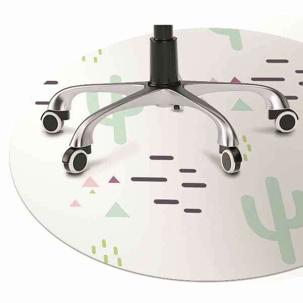 Office chair mat cacti