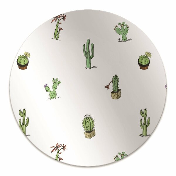 Office chair mat cacti