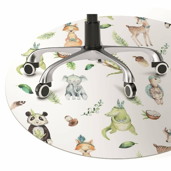 Chair mat floor panels protector amusement animals