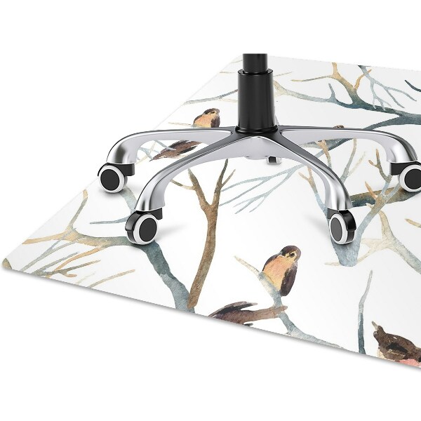 Chair mat Sparrows on the branches