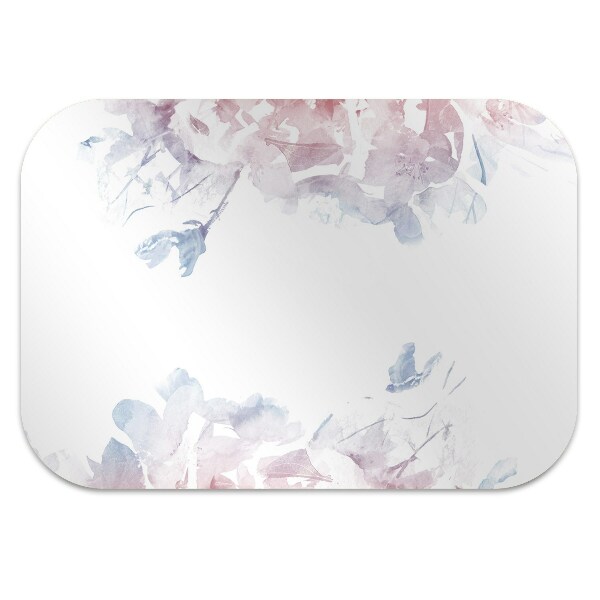 Office chair floor protector pastel roses
