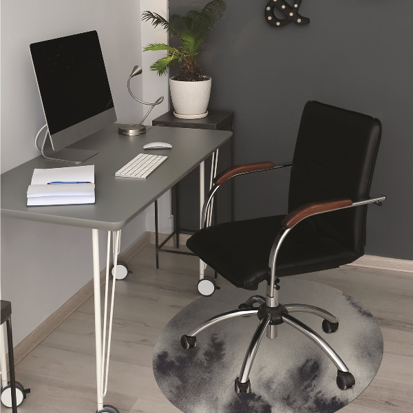 Office chair mat ink stains
