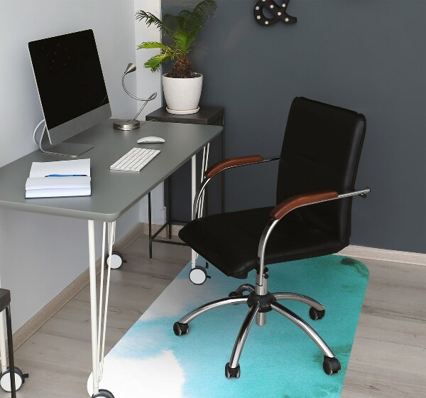Chair mat floor panels protector Stains on canvas