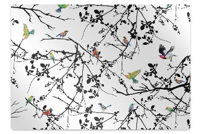 Office chair mat Birds and Branches