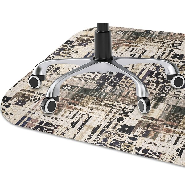Chair mat floor panels protector Boho style tiles