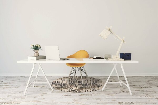 Chair mat floor panels protector Boho style tiles