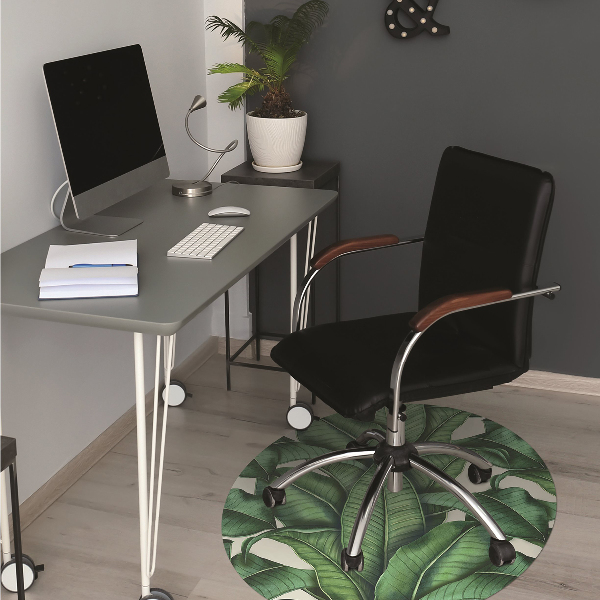 Office chair mat leaves Botanical