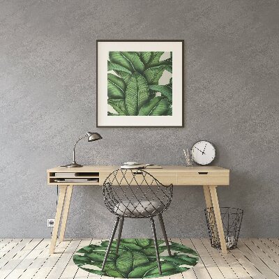 Office chair mat leaves Botanical