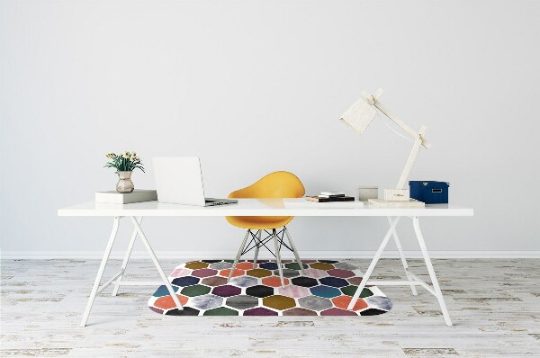 Desk chair mat Honeycomb