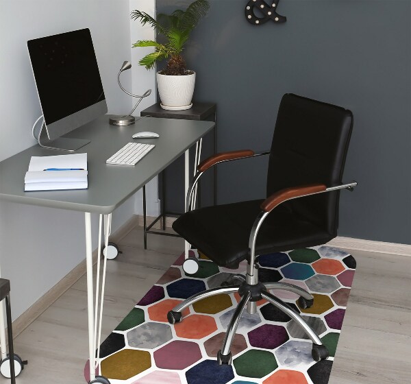 Desk chair mat Honeycomb