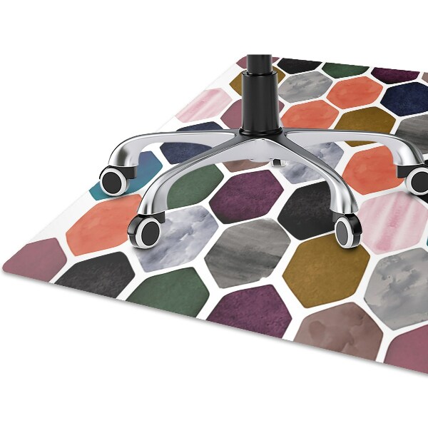 Desk chair mat Honeycomb