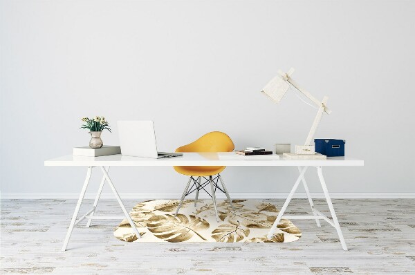 Computer chair mat palm leaves