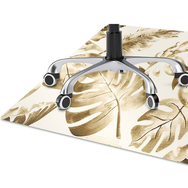 Computer chair mat palm leaves