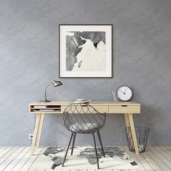 Chair mat Old world map