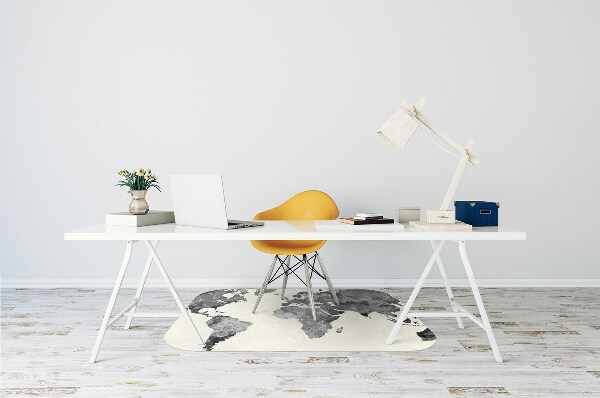 Chair mat Old world map