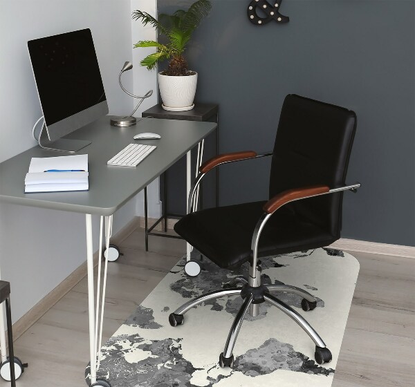 Chair mat Old world map
