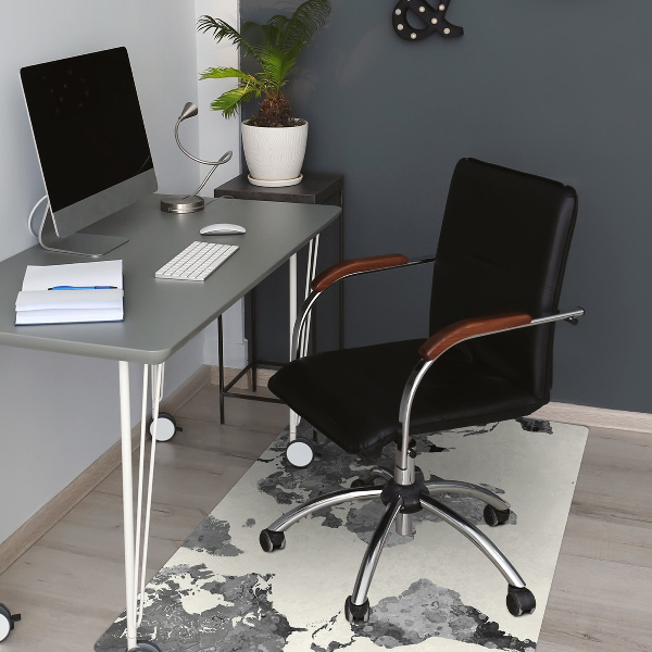 Chair mat Old world map