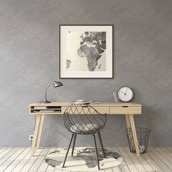Chair mat Old world map