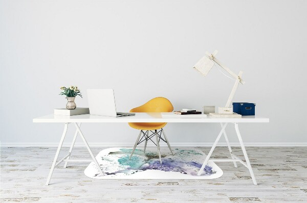 Office chair mat color ink
