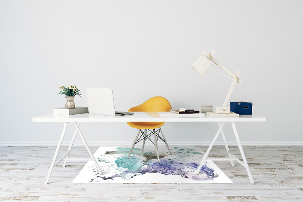 Office chair mat color ink
