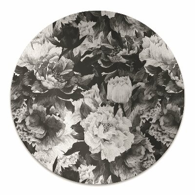 Office chair mat Peonies