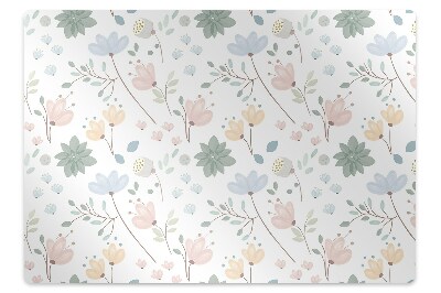 Office chair mat spring flowers